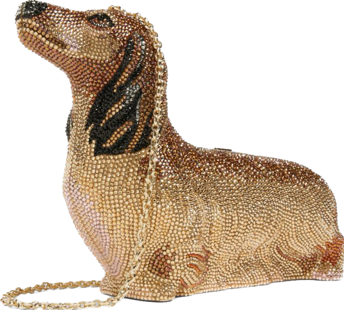 Judith Leiber Couture Embellished Juliet Dachshund Clutch Bag