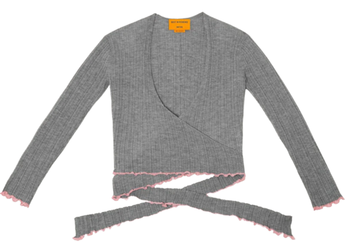 Guest In Residence Rib Steel Wrab Cardigan