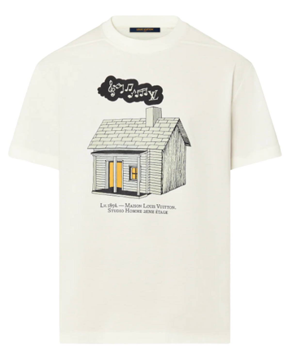 Louis Vuitton Milk White Printed T-Shirt