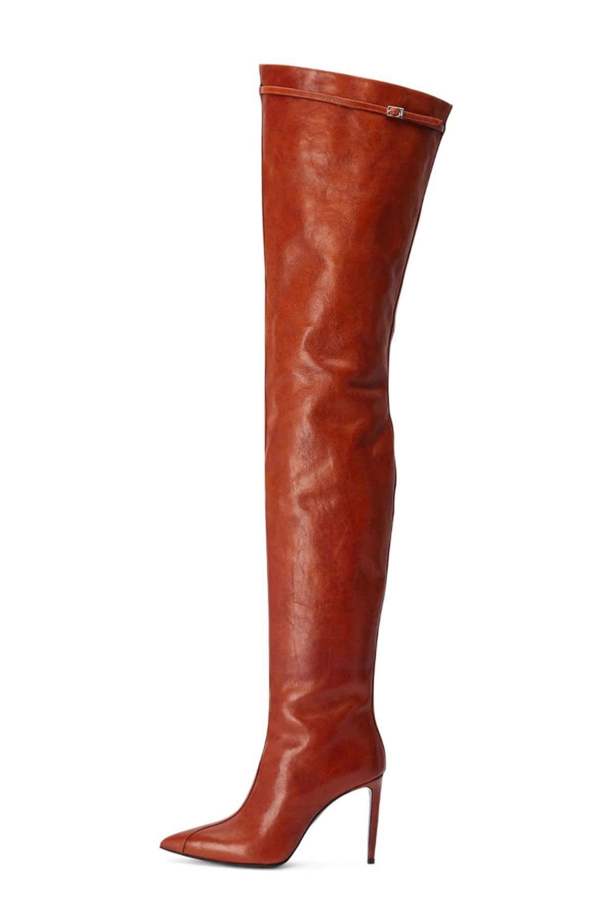 Ami Leather Over-The-Knee Boots