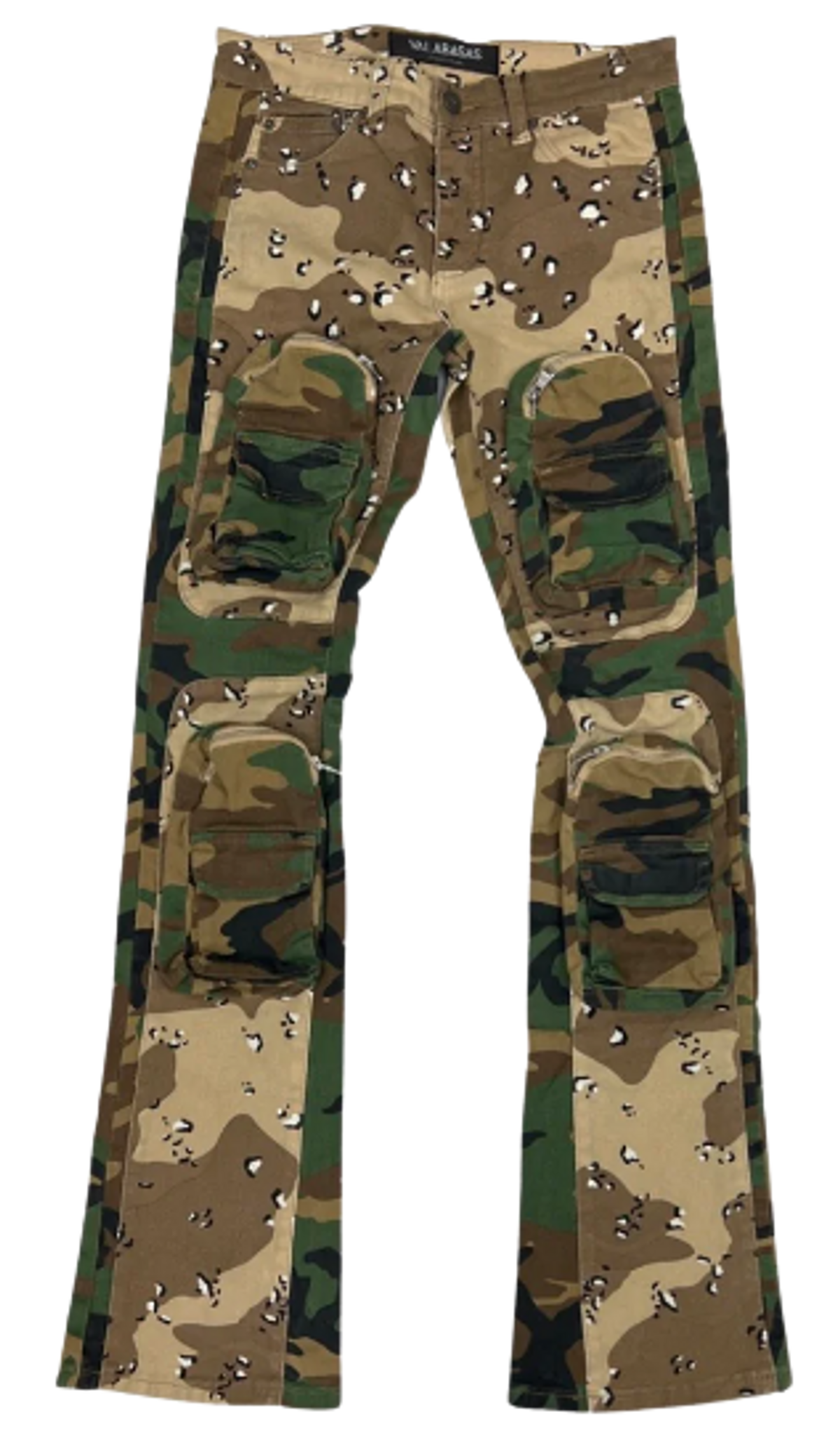 Valabasas Dual Soldier Camo Stacked Jeans