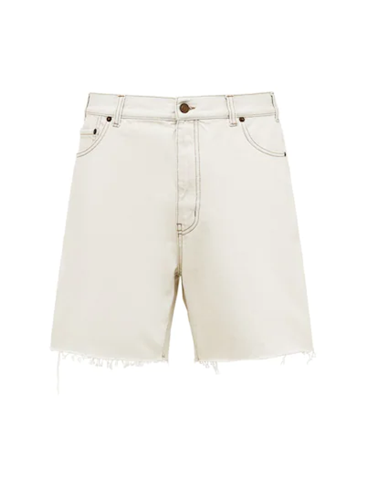 Saint Laurent Cotton Denim Baggy Shorts