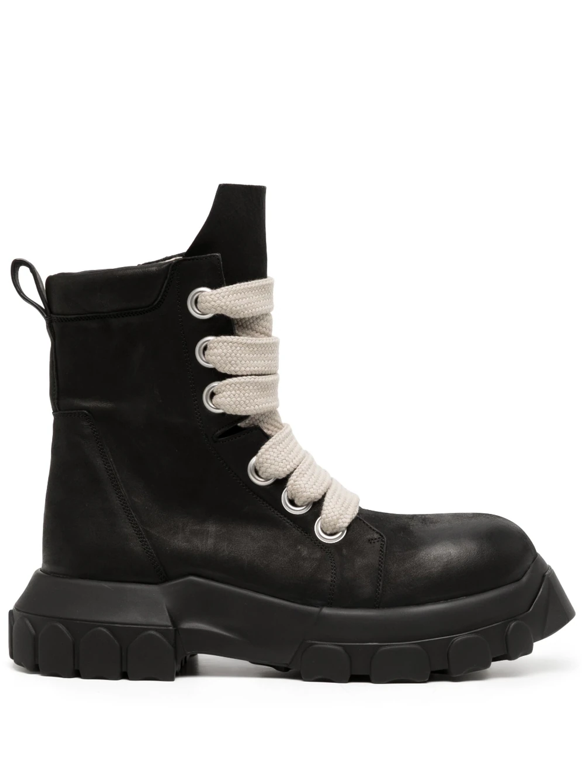 Rick Owens Black Jumbo-Laced Ankle Boots