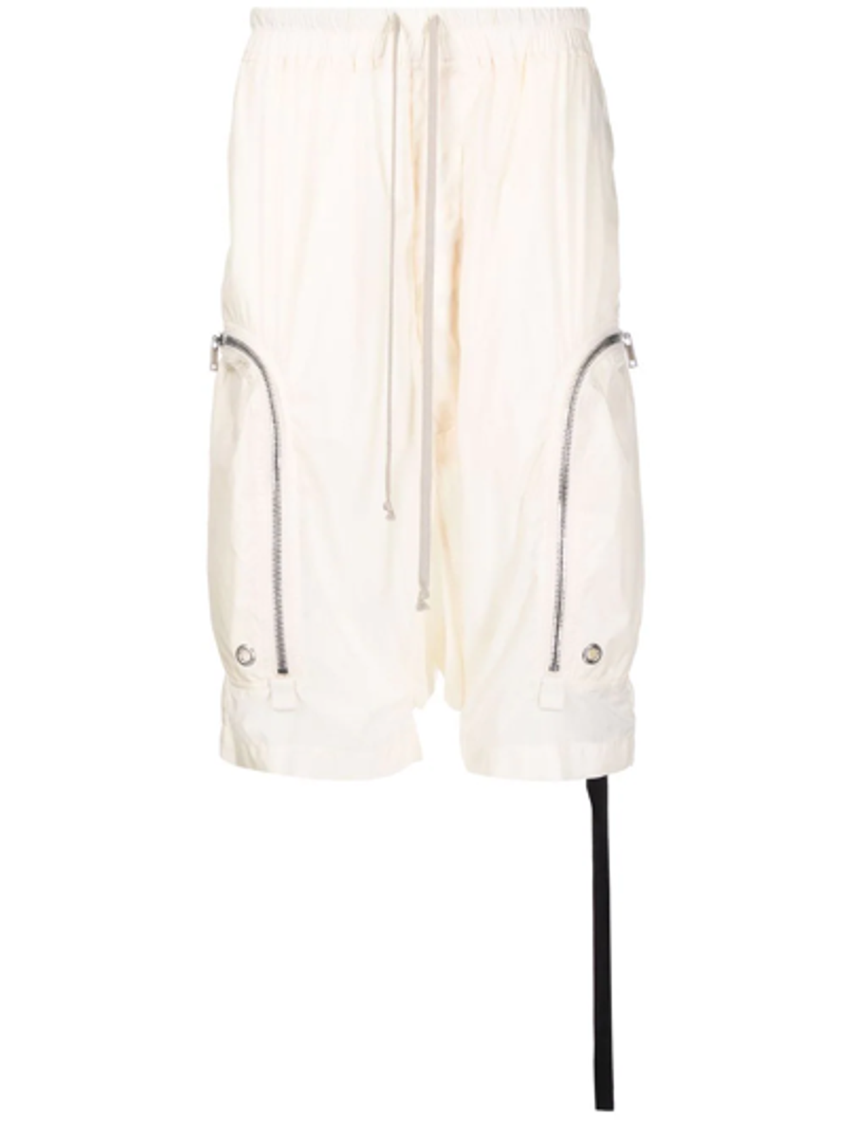 Rick Owens White Bauhaus Dropped-Crotch Shorts