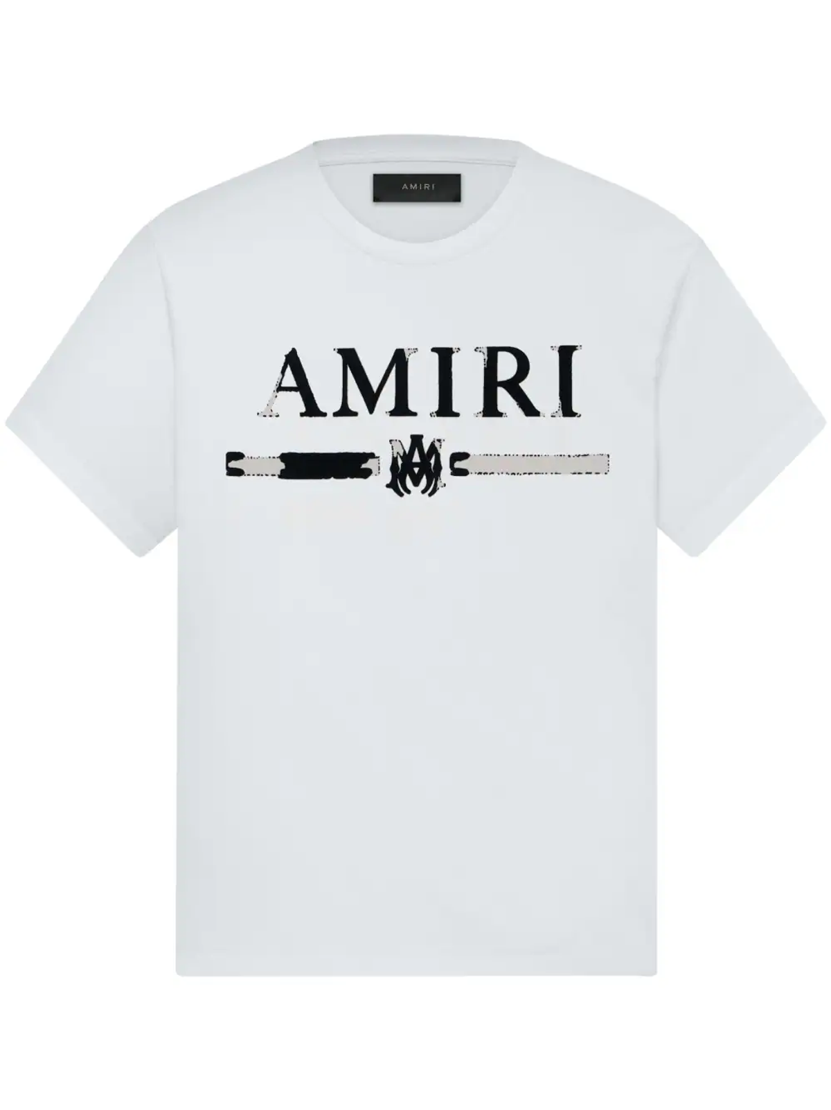 Amiri White Logo-Print Short-Sleeve T-shirt