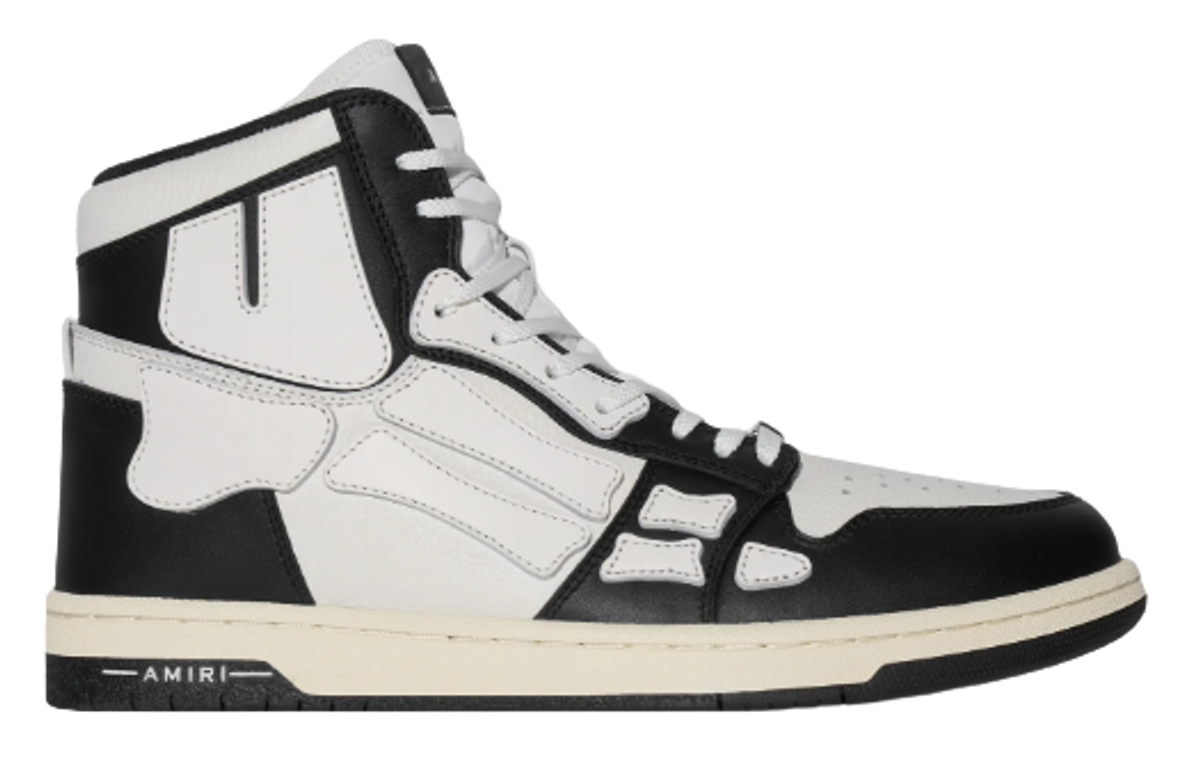 Amiri Black And White Skel Top Hi Sneakers