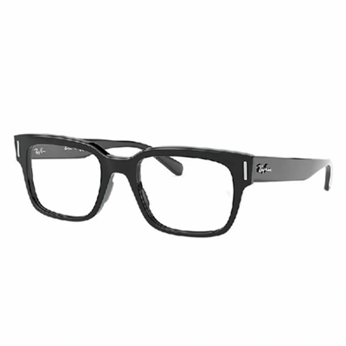 Ray-Ban Jeffrey Optics Eyeglasses Black Frame Clear Lenses Polarized 53-20
