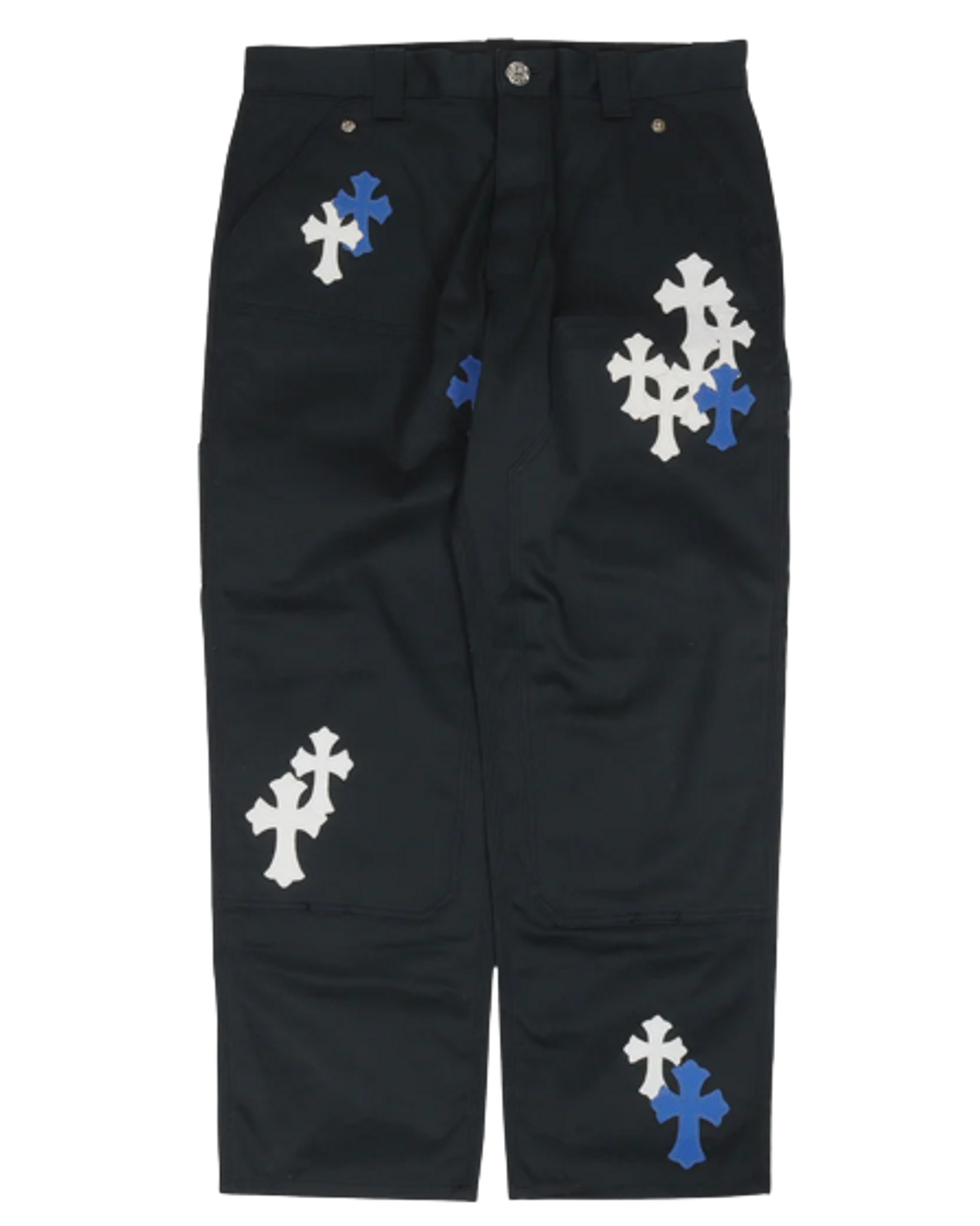 Chrome Hearts Multicolor Cross Patch Carpenter Pants