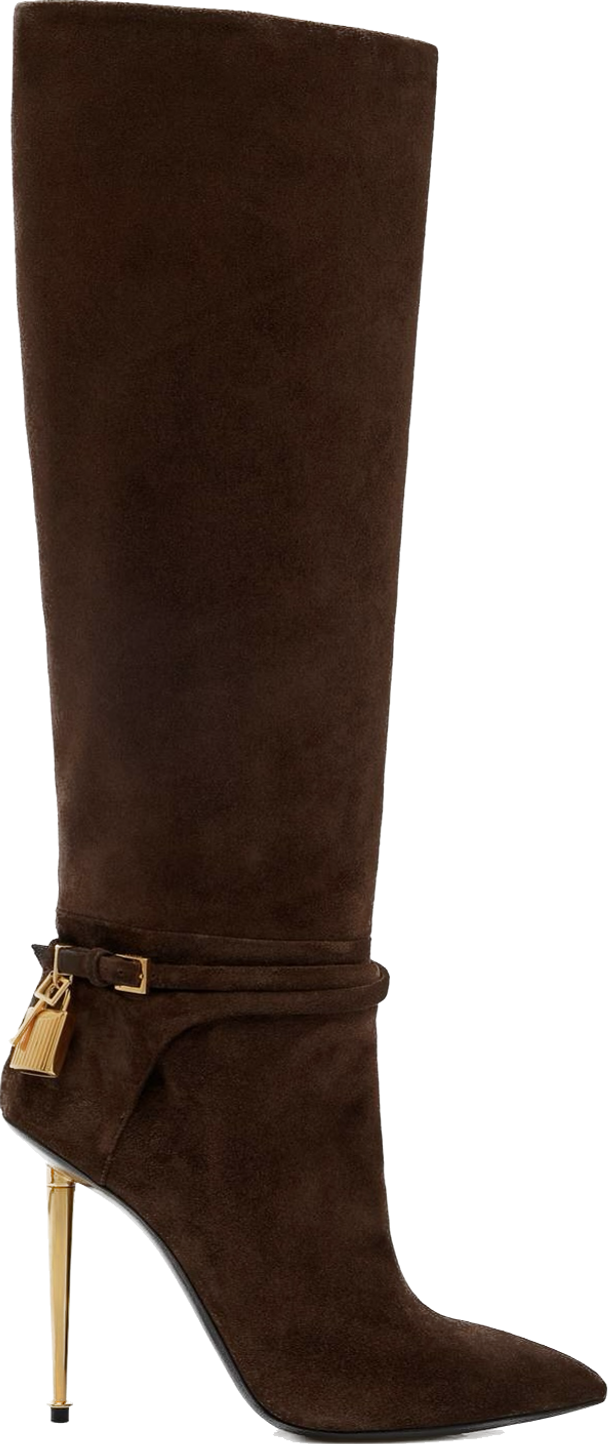 Tom Ford Suede Leather Padlock Boot