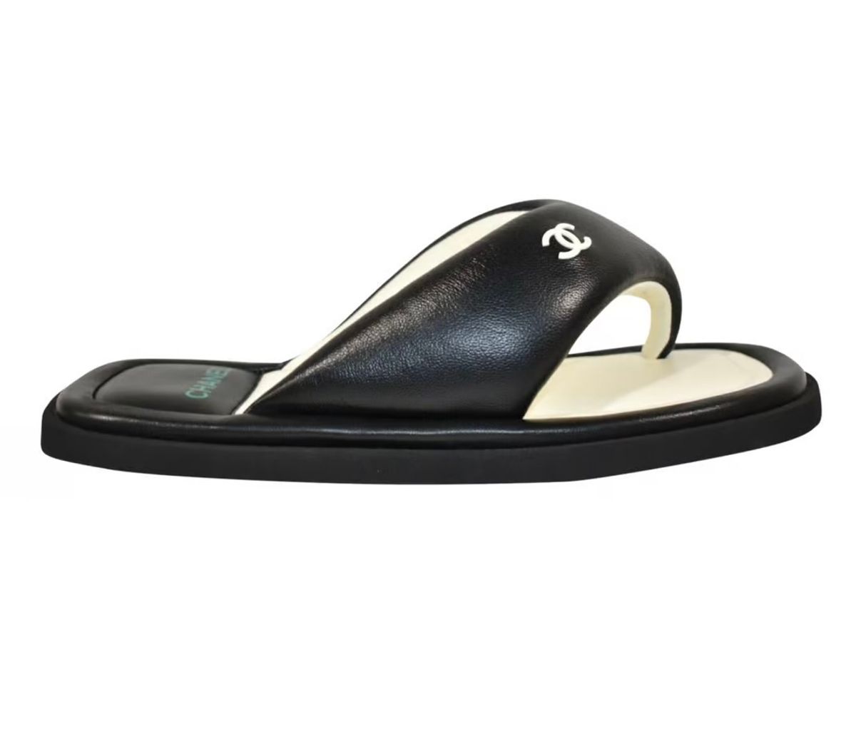Chanel Leather Mules