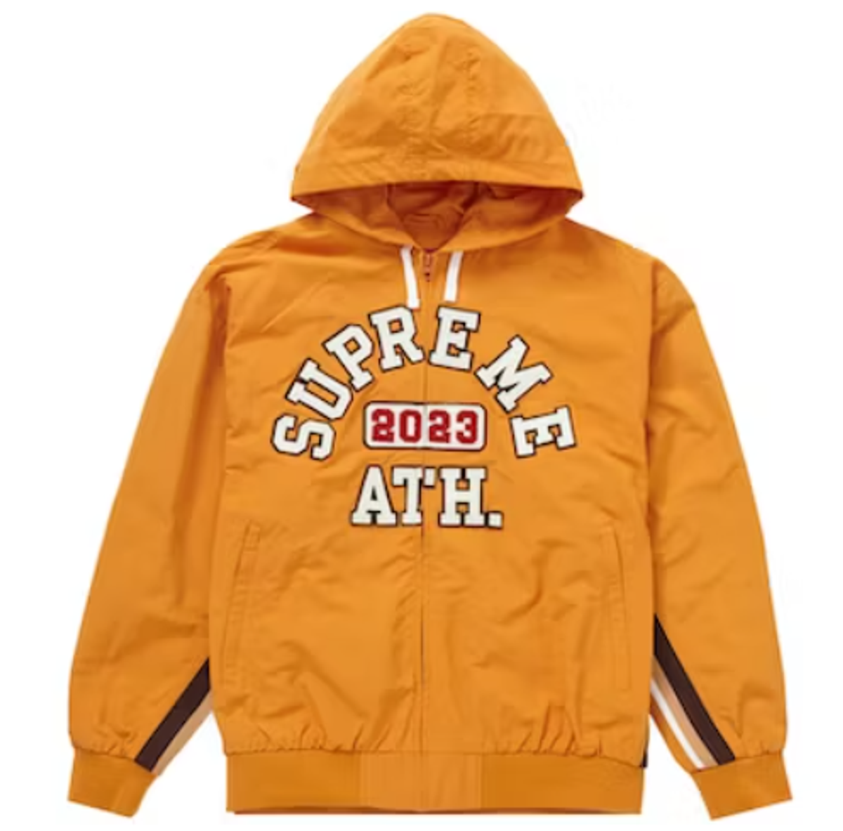 Supreme Orange Hooded Track Jacket