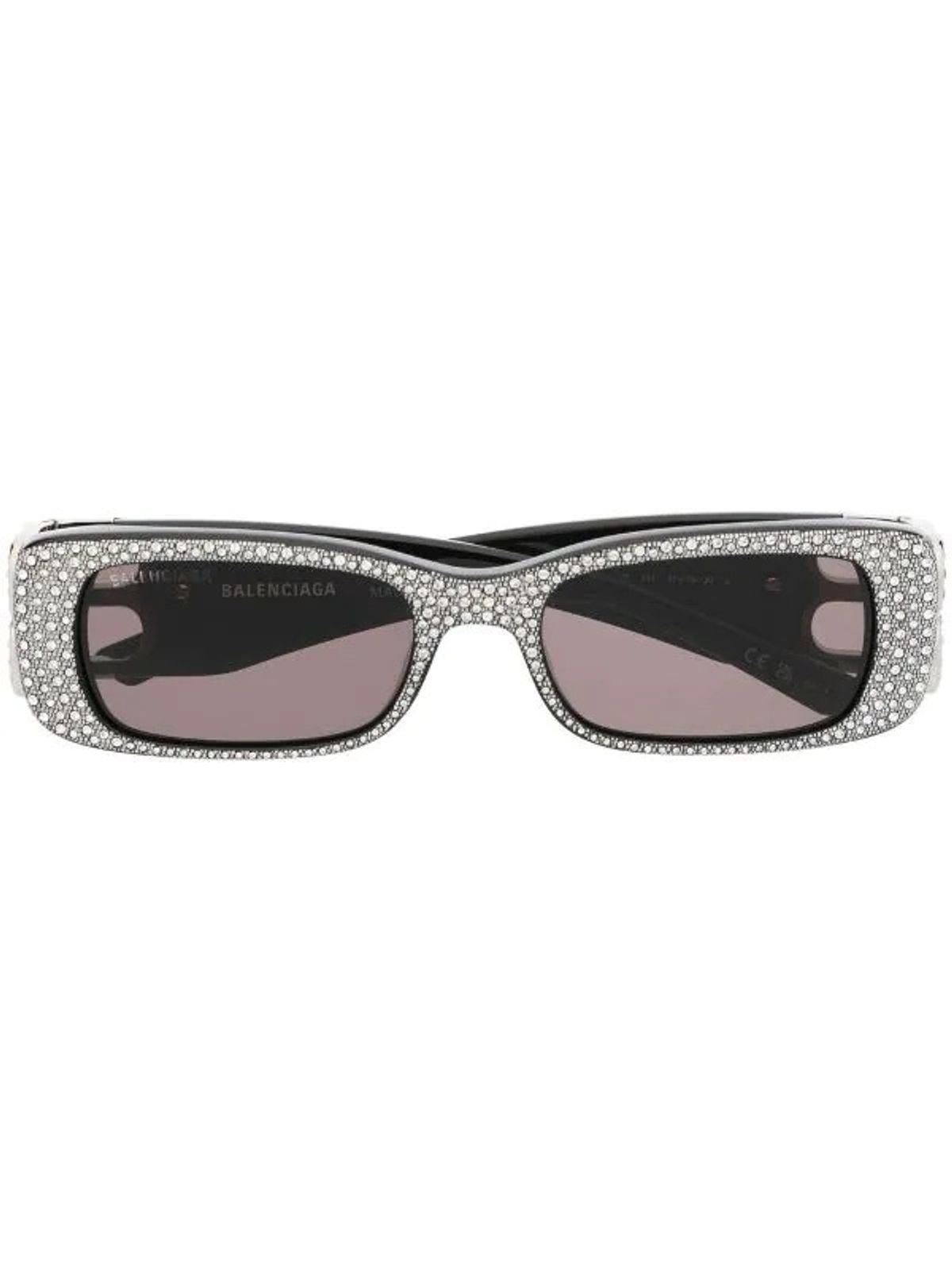 Balenciaga Dynasty Rectangle Frame Sunglasses