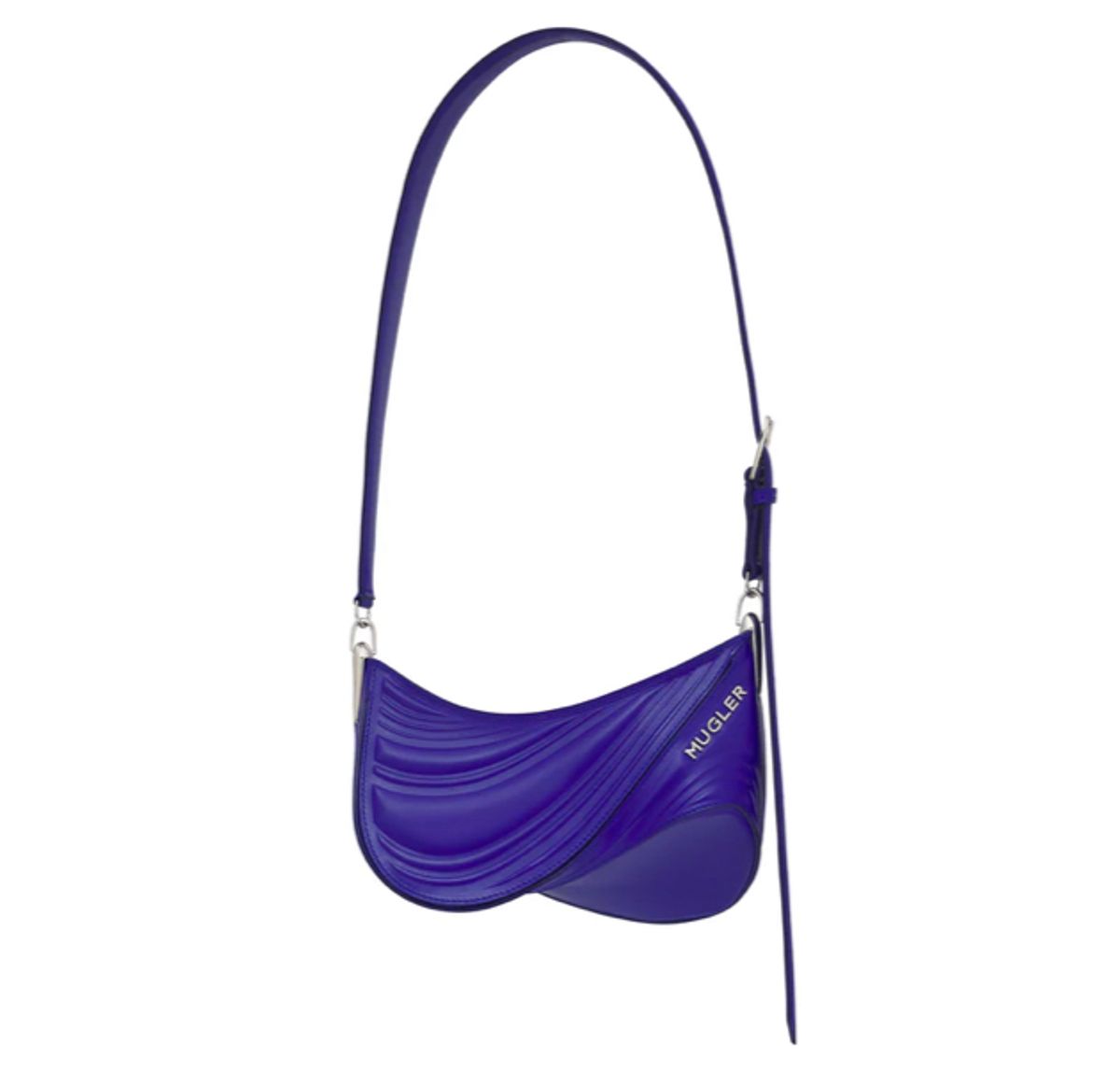 Mugler Small Embossed Spiral Curve 01 Bag