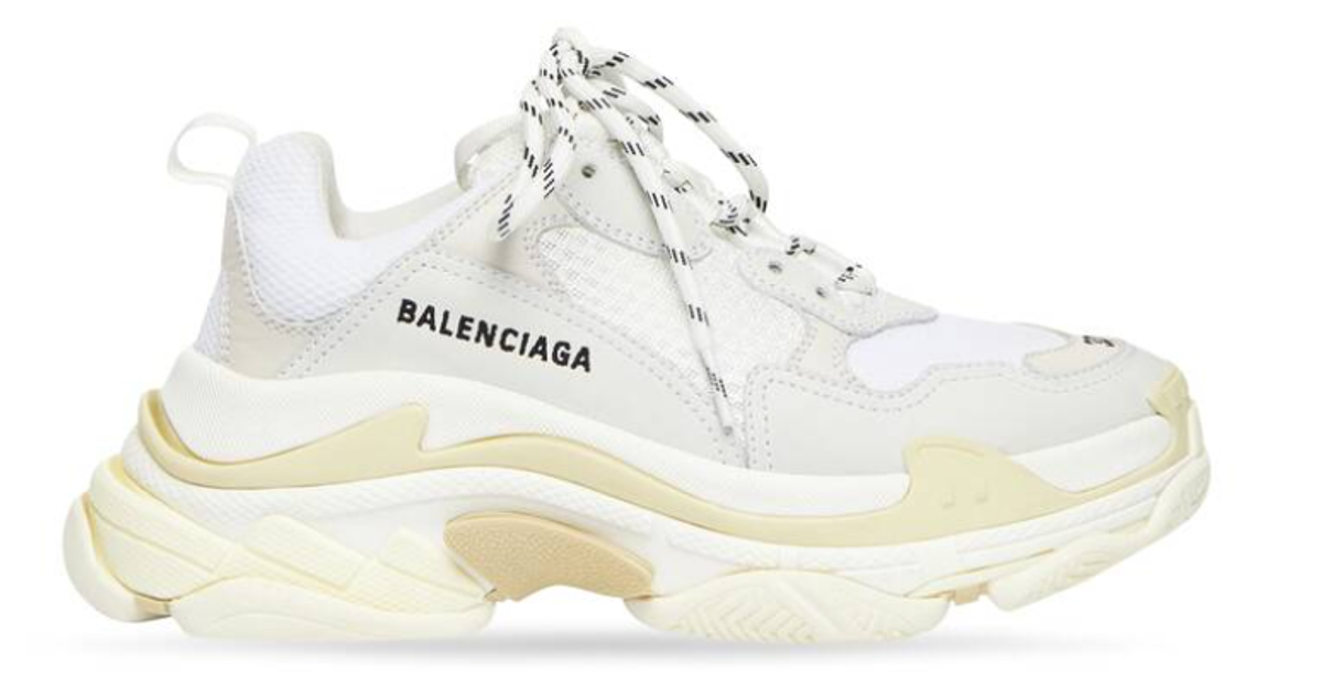 Balenciaga White Triple S Sneakers