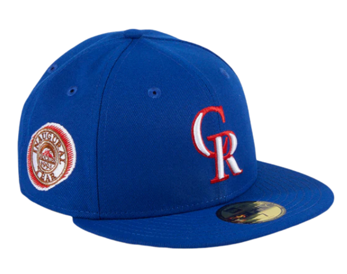 New Era Cool Fall Fashion Colorado Rockies Inaugural Patch Hat Club Exclusive Fitted Hat