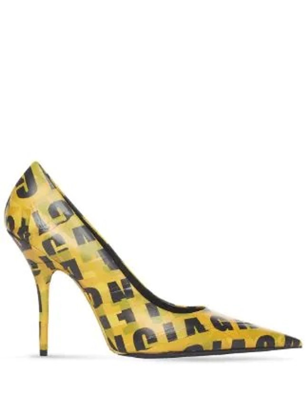Balenciaga Knife Logo Print Pumps
