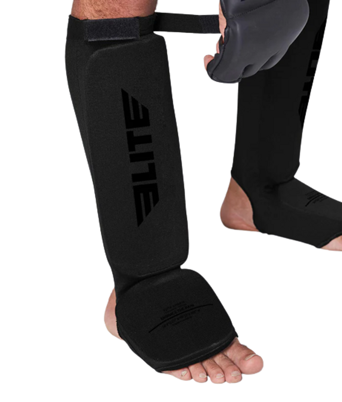 Elite Sports Black Muay Thai Shin Guards WHAT’S ON THE STAR?