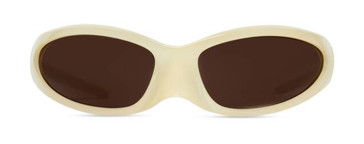Balenciaga Light Yellow Skin Cat Sunglasses