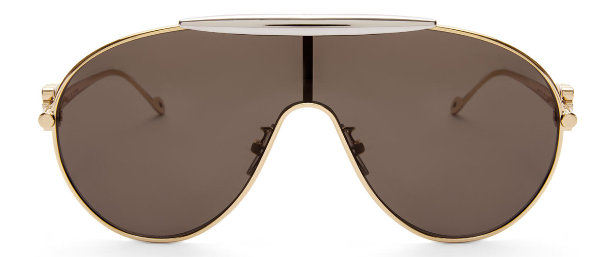 Loewe Metal Spoiler Aviator Mask Sunglasses
