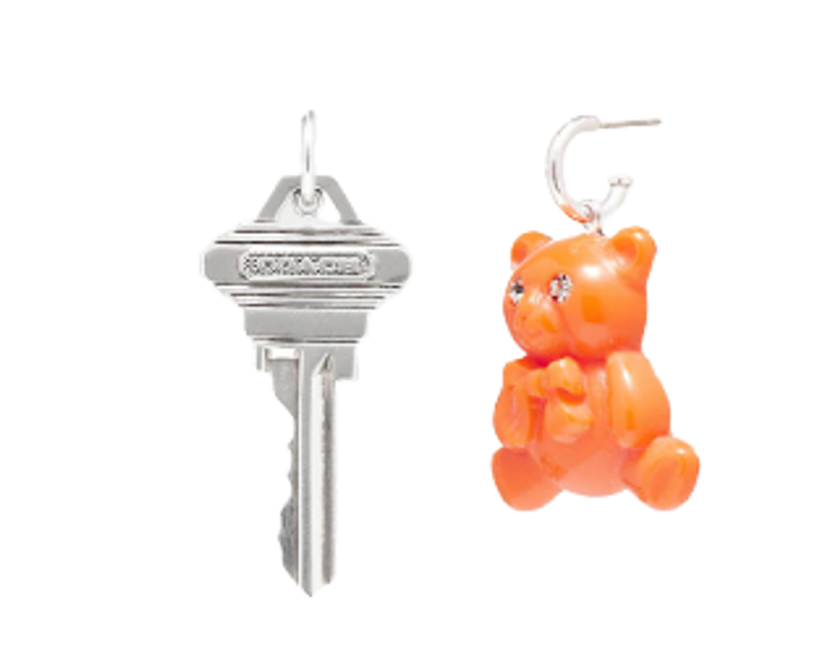 Coach Teddy Bear Key Mismatch Earrings