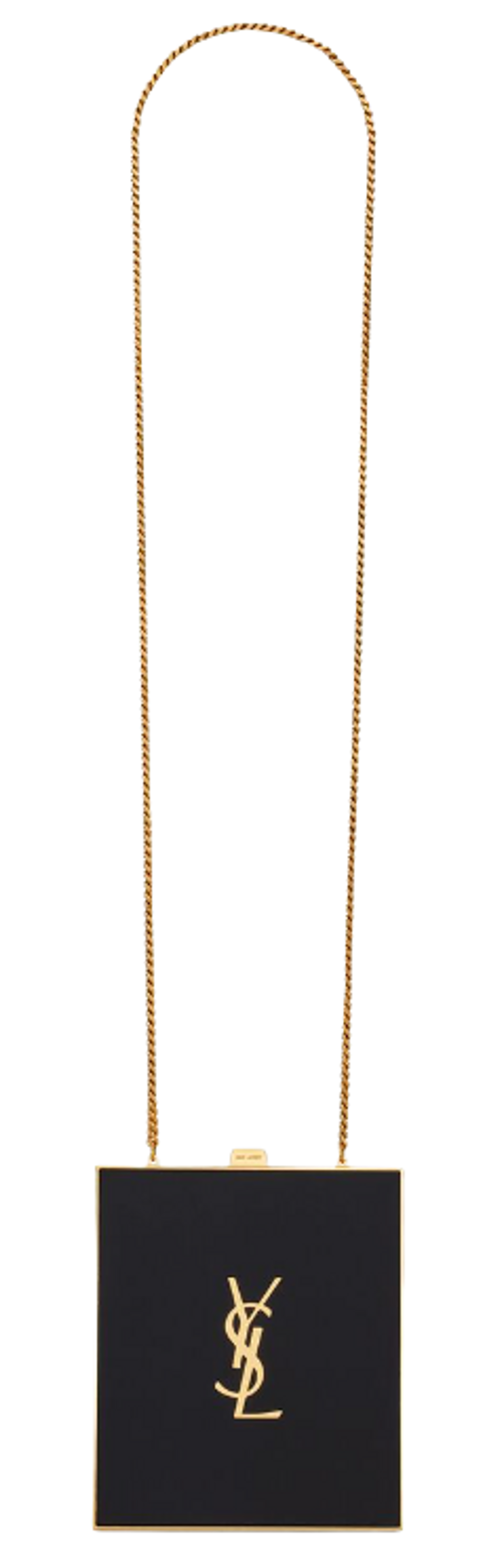 Saint Laurent Black And Gold Tuxedo Box Bag
