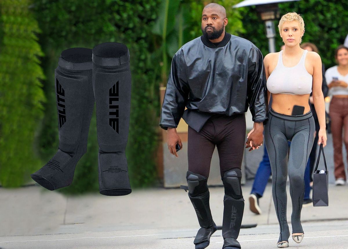Kanye West Is Spotted Wearing MMA Shin Pads WHAT S ON THE STAR kanye-west-is-spotted-wearing-mma-shin-pads-what-s-on-the-star