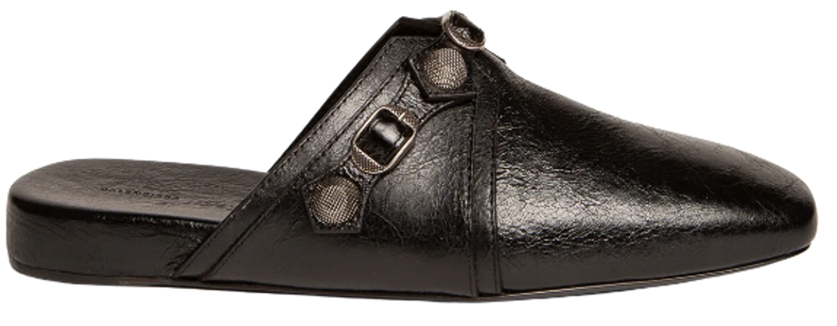 Balenciaga Black Cosy Cagole Mules