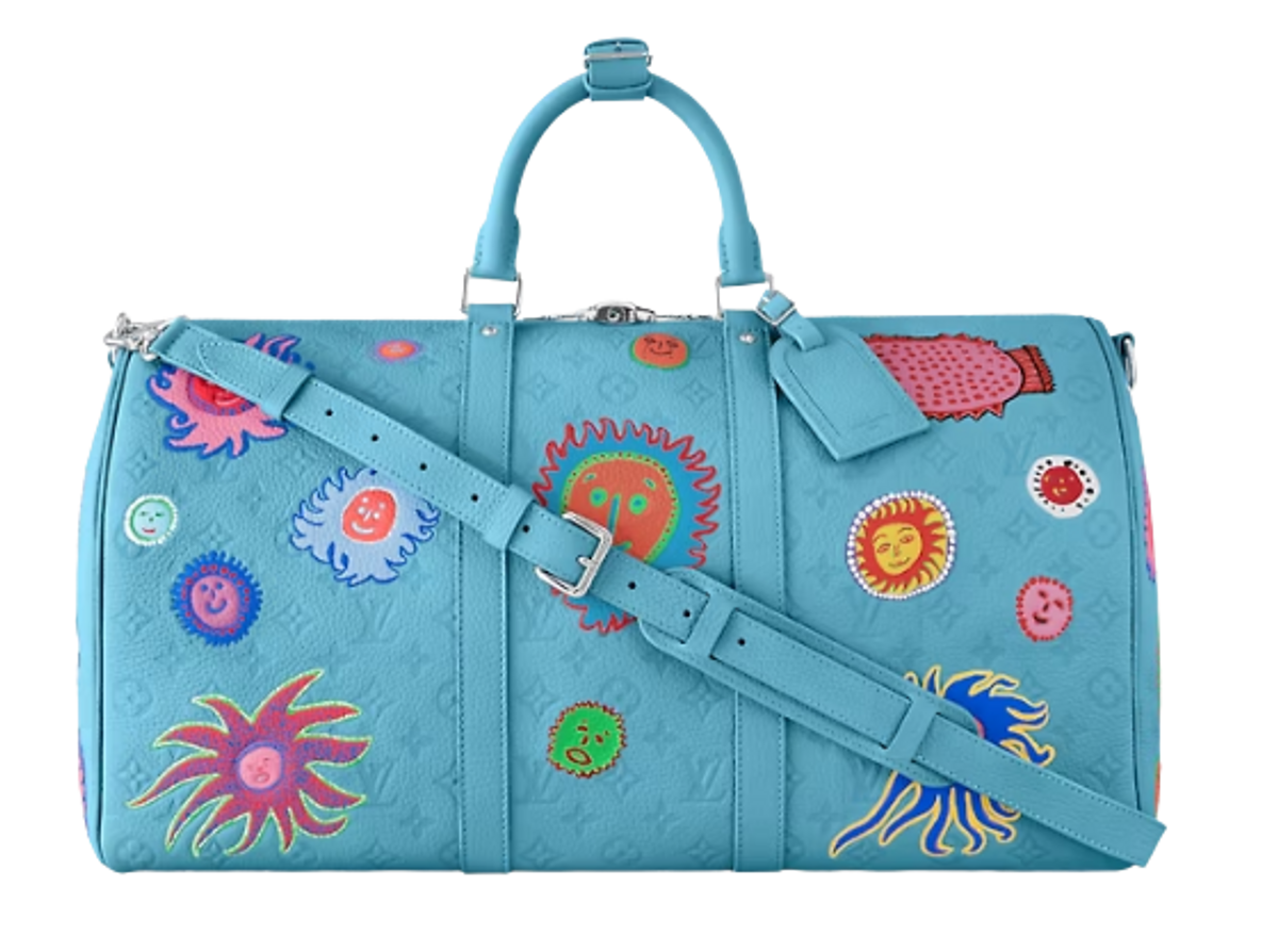 Louis Vuitton × Yayoi Kusama Blue Keepall 50 Bag WHAT’S ON THE STAR?