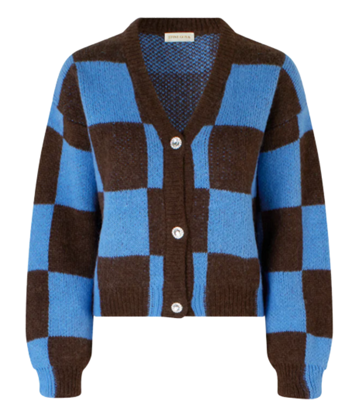 Stine Goya Amara Ocean Check Cardigan