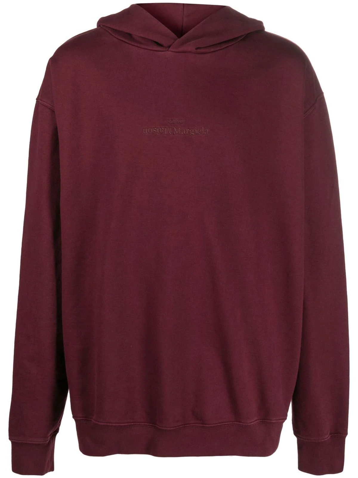 Maison Margiela Bordeaux Cotton Hoodie