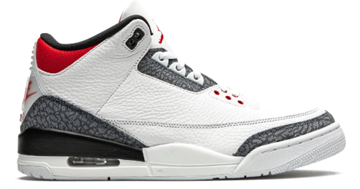 mens red jordan 3