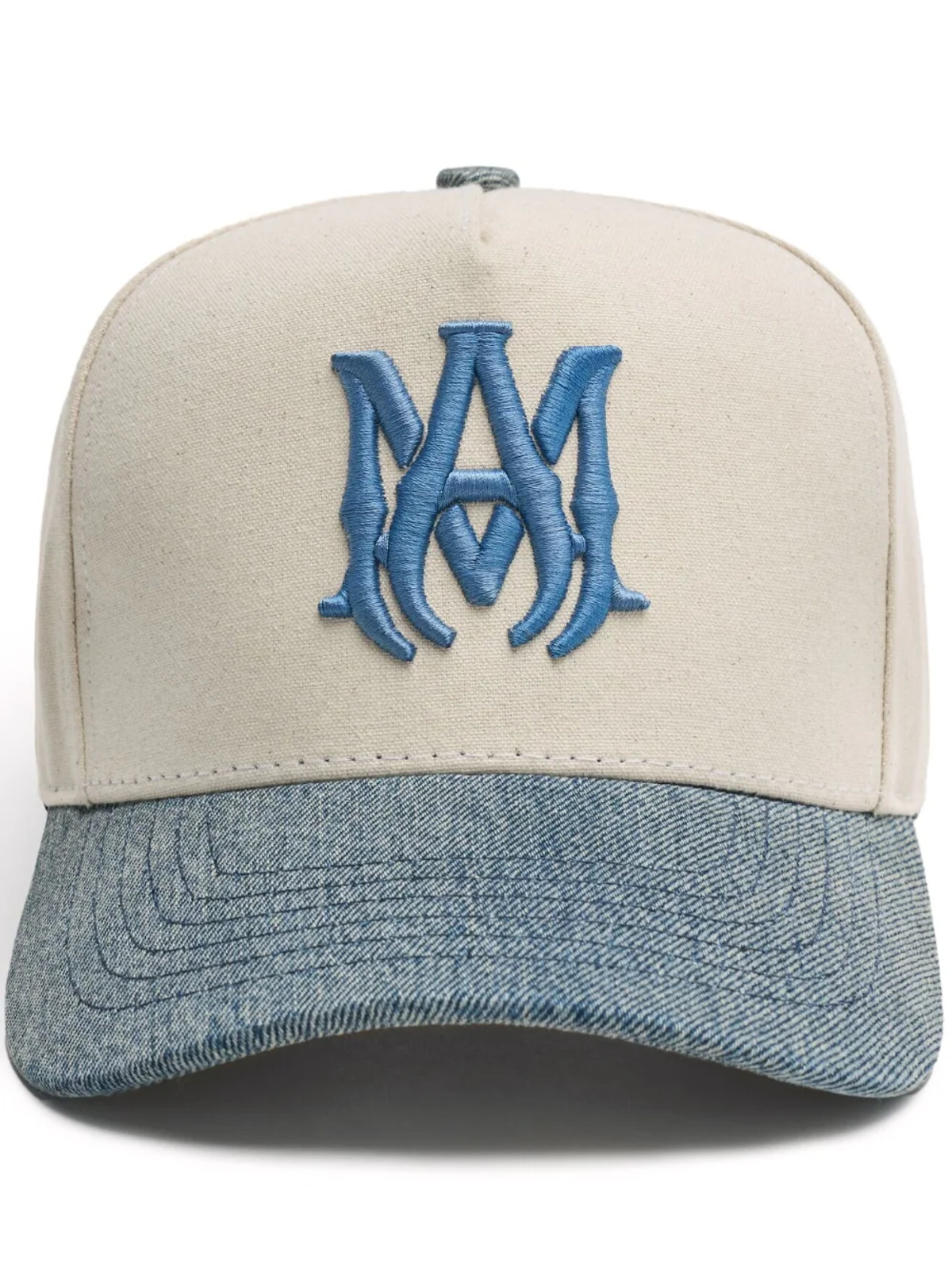 Amiri Off-White And Blue Embroidered Cap