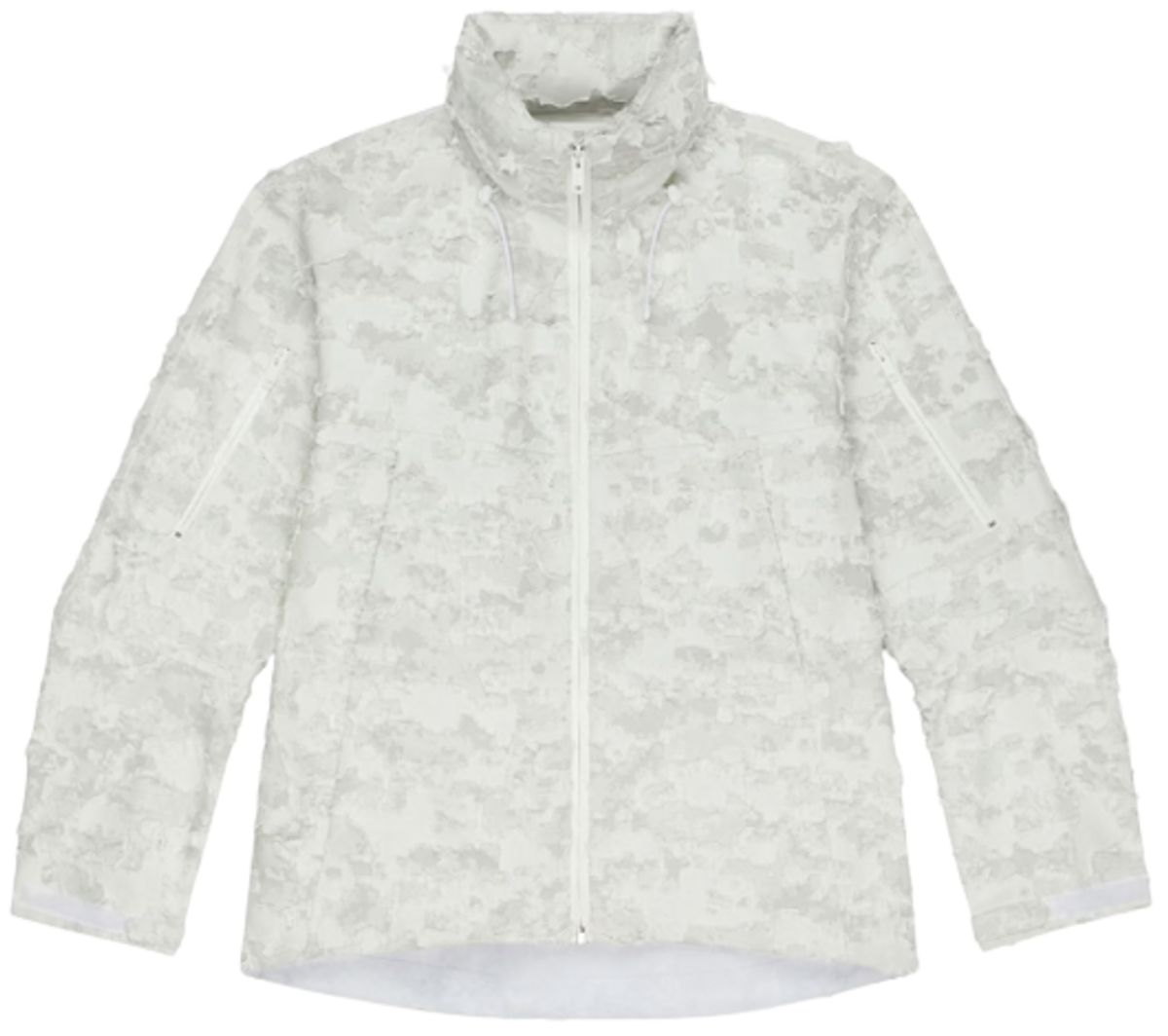 Givenchy Pearl Grey Destroyed Windbreaker