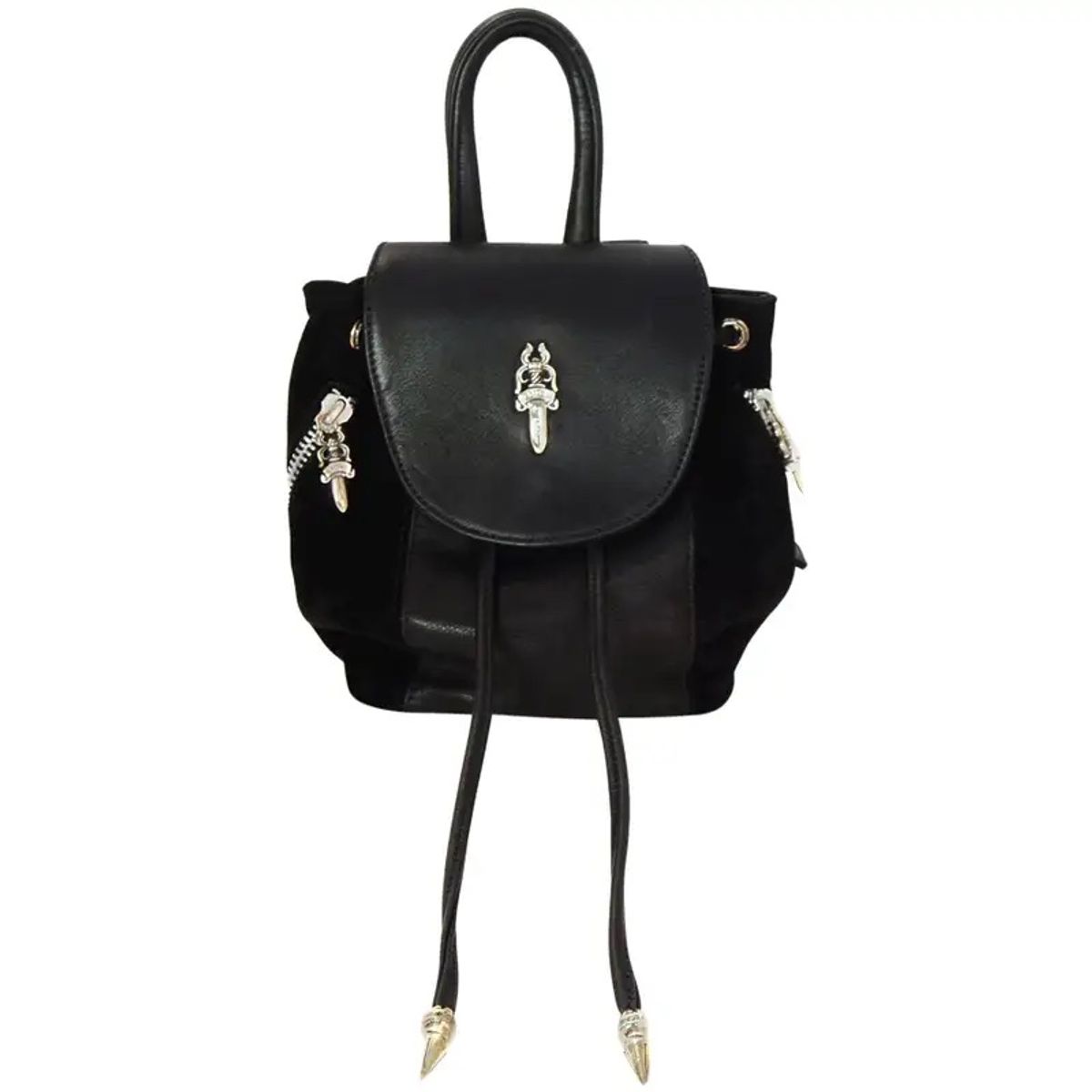 Chrome Hearts Suede Leather Silver Hardware Iggy Backpack