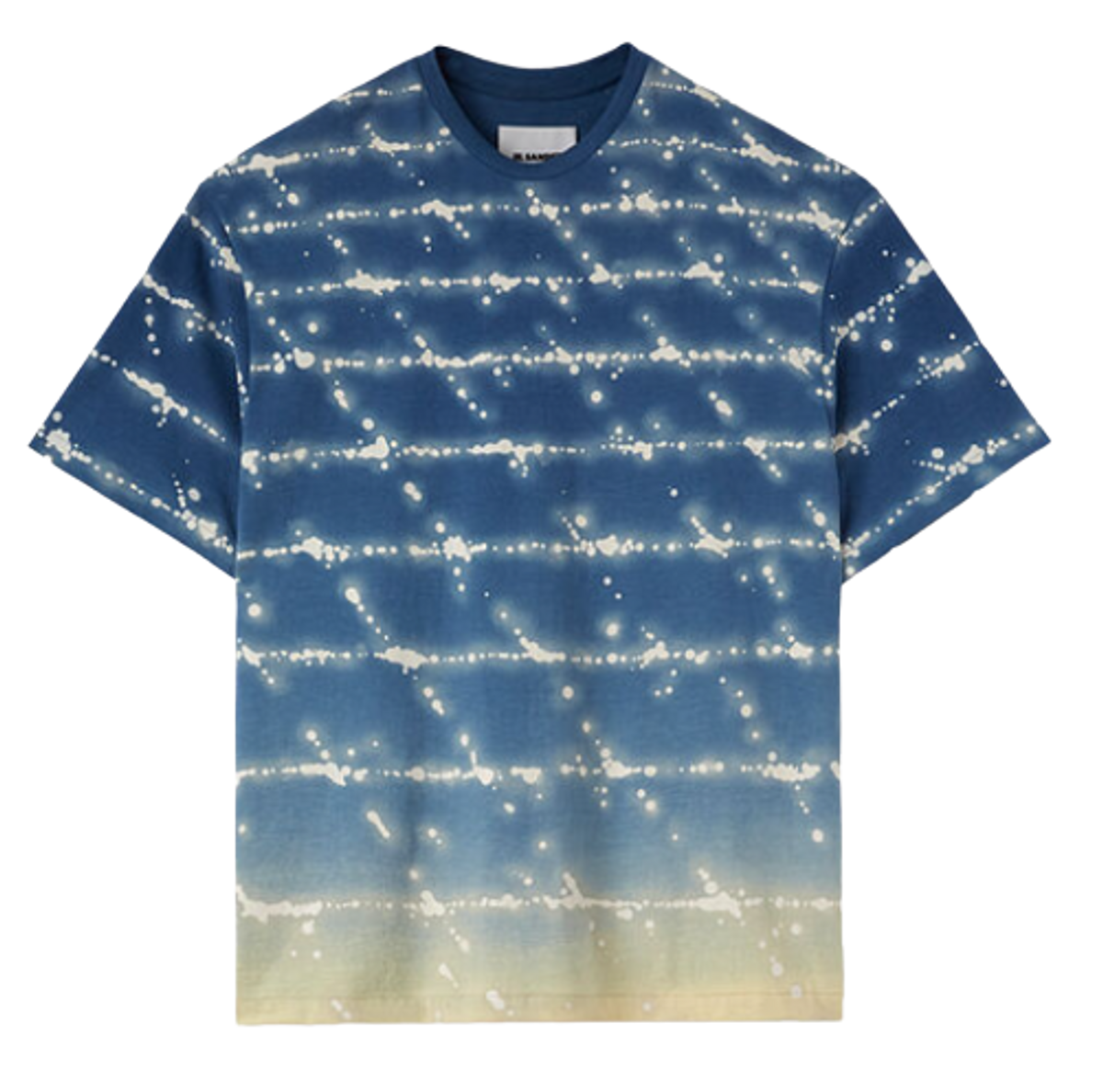 Jil Sander Blue Short-Sleeved Cotton T-Shirt