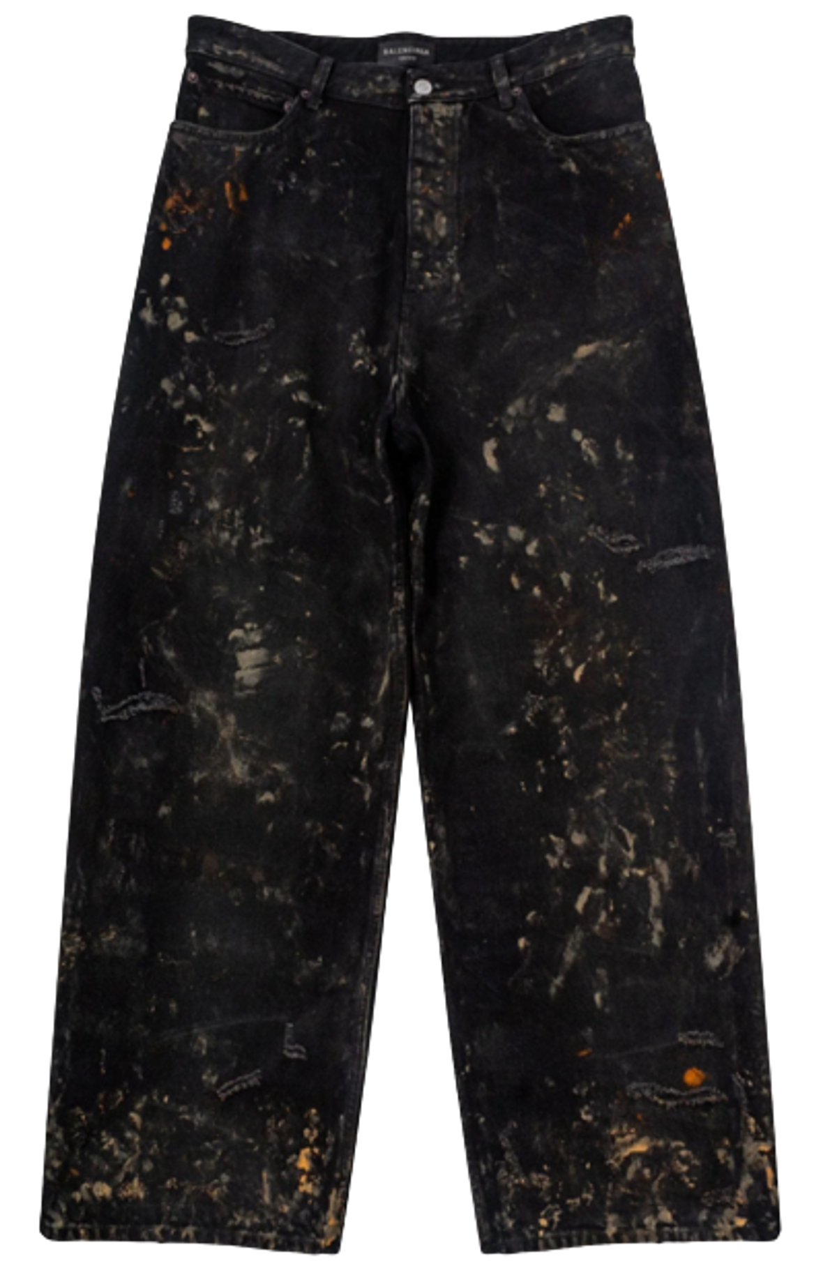 Balenciaga Black Super Destroyed Baggy Pants