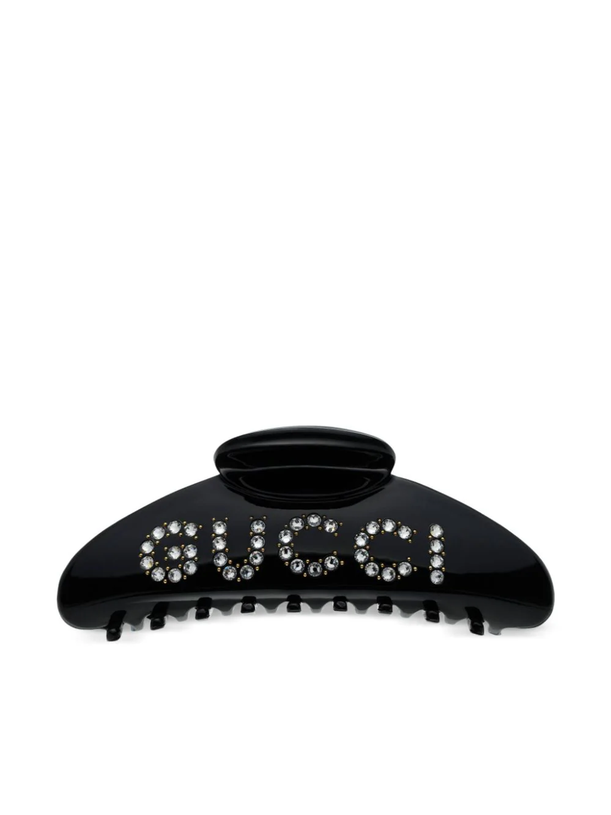 Gucci Black Crystal-Embellished Claw Clip