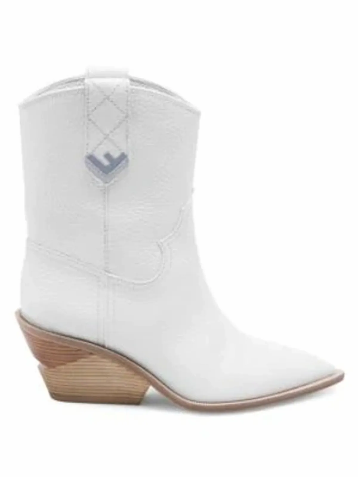 Fendi White Cutwalk 60 Leather Boots
