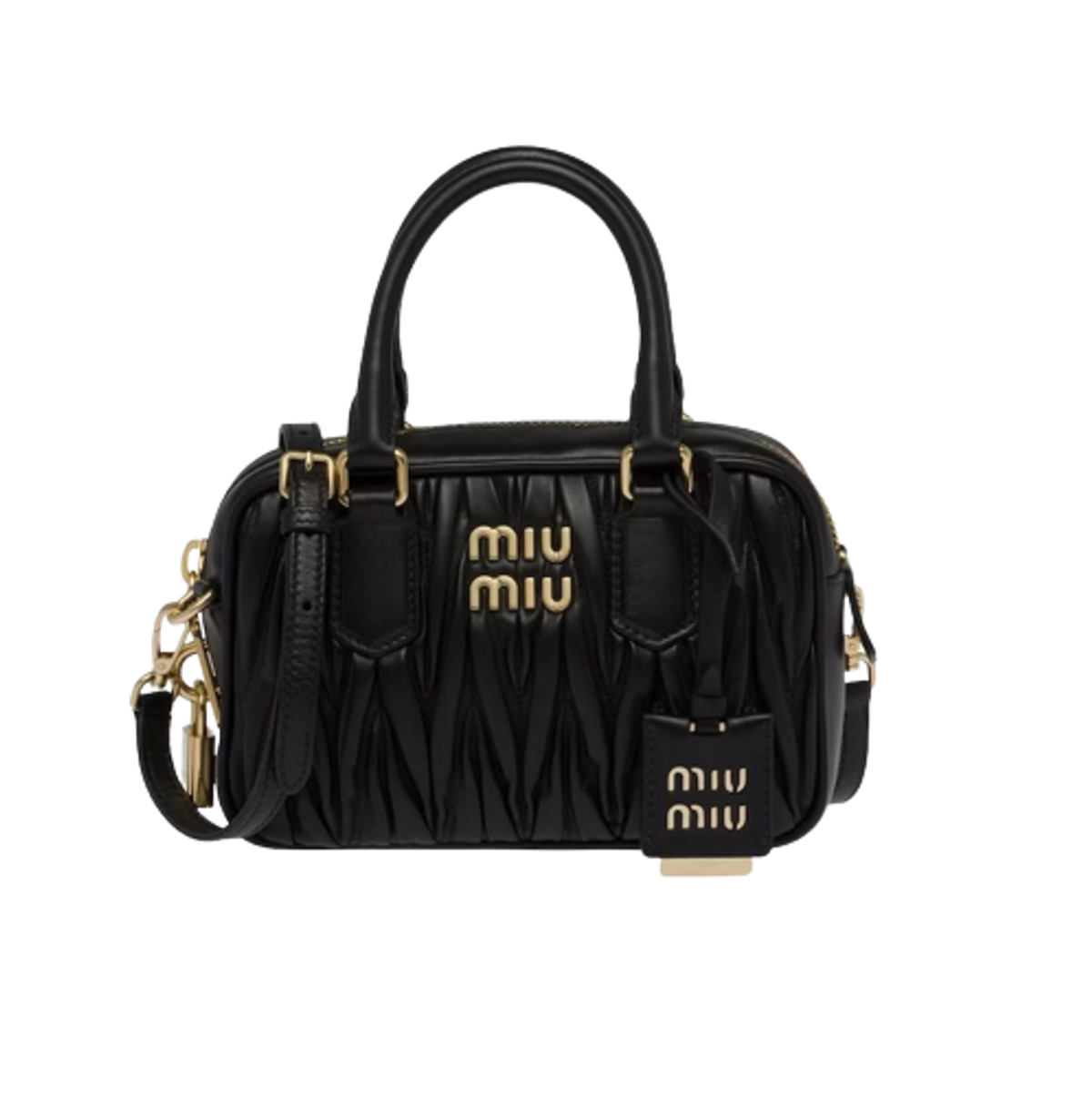 Miu Miu Matelassé Nappa Leather Top-Handle Bag