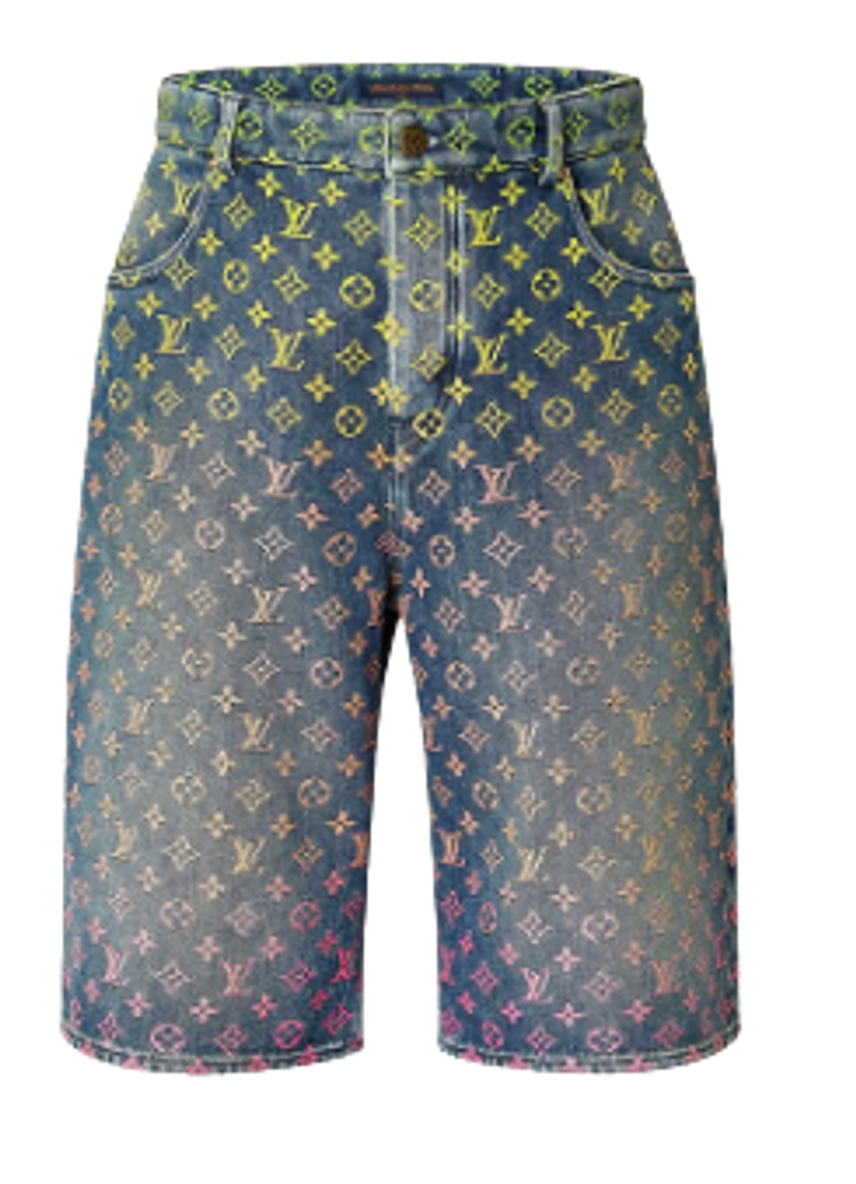 Louis Vuitton Rainbow Monogram Denim Shorts