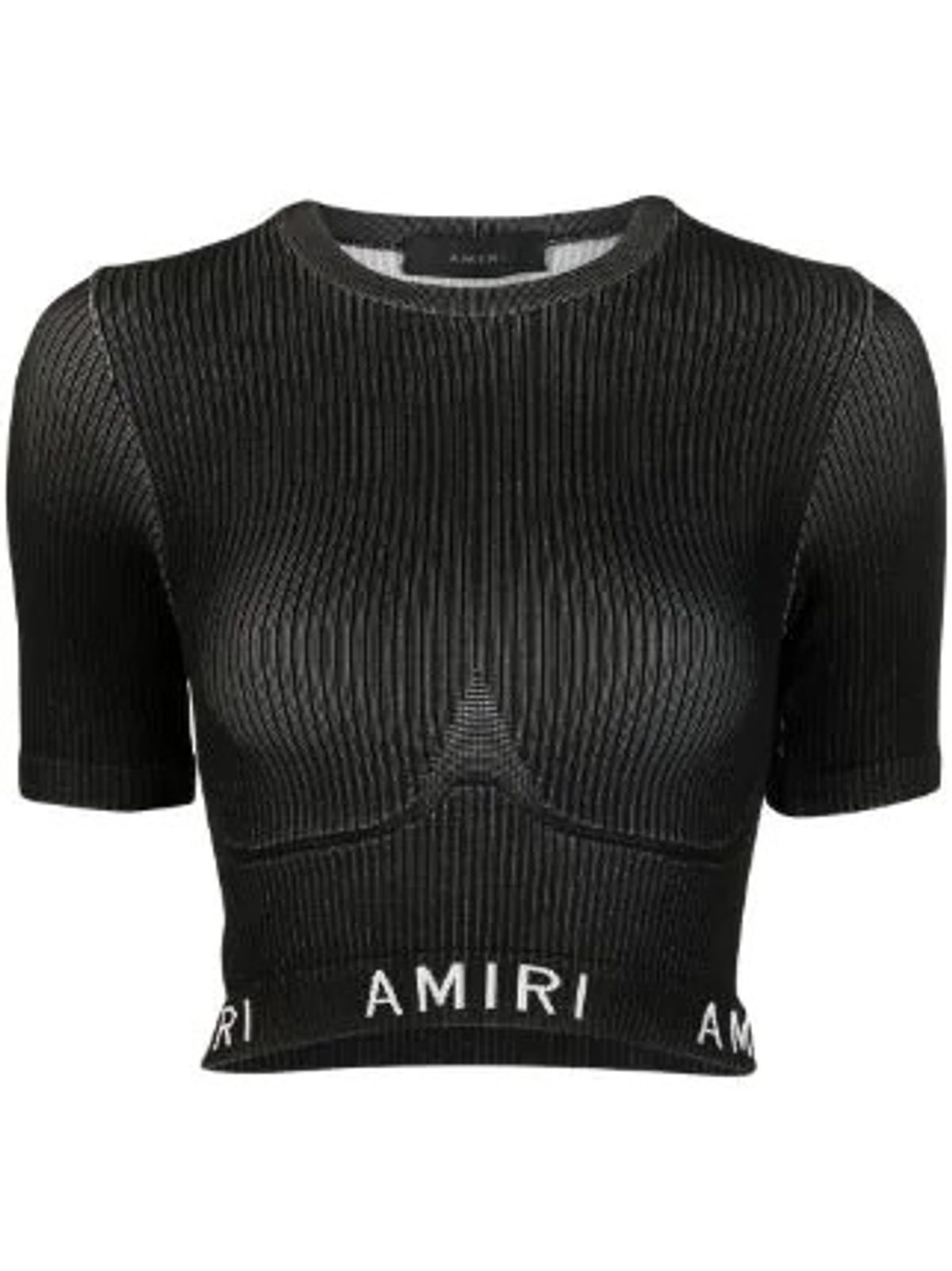 Amiri Logo-Print Seamless Performance Top