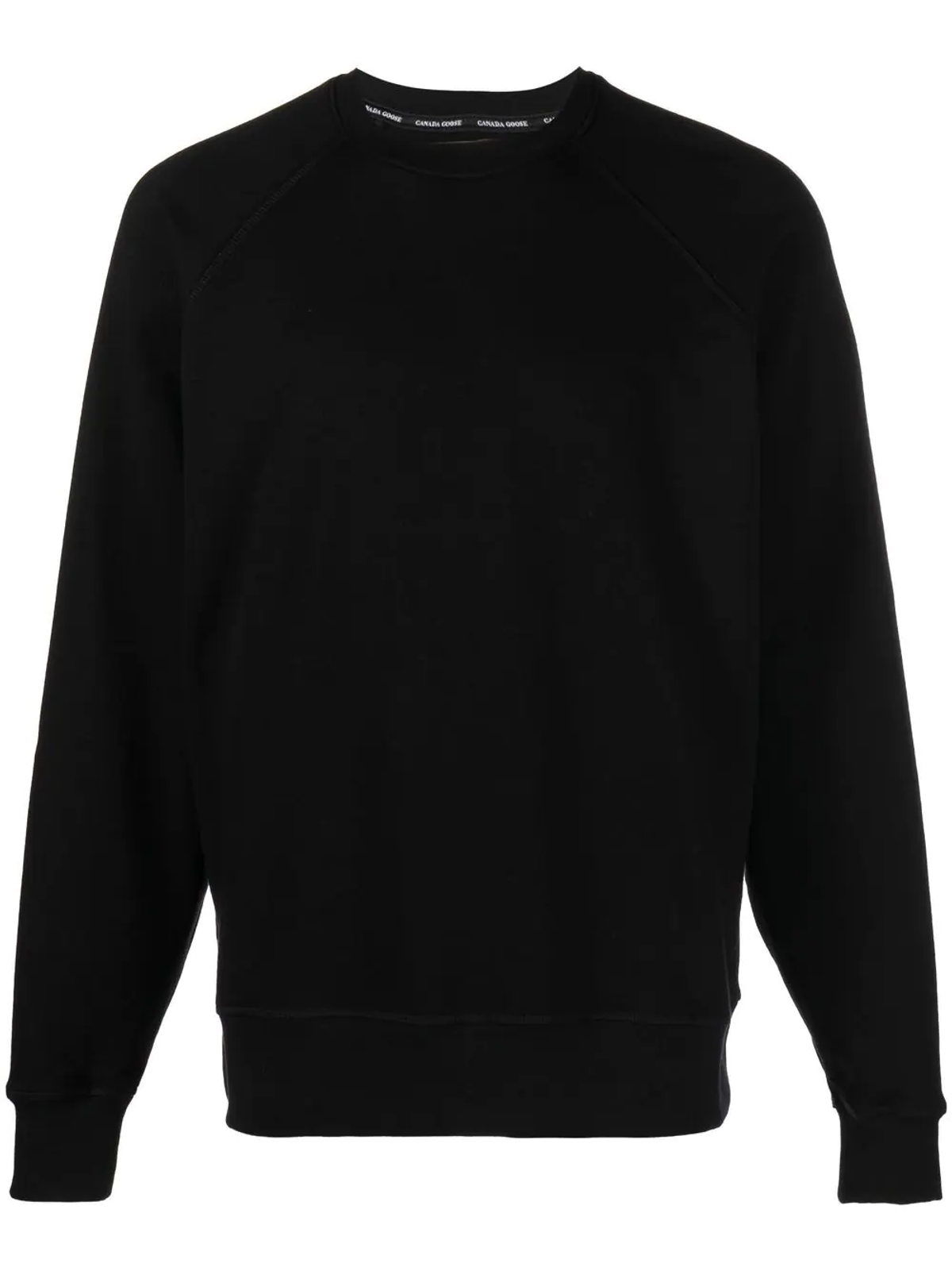 Canada Goose Black Huron Logo-patch Sweatshirt