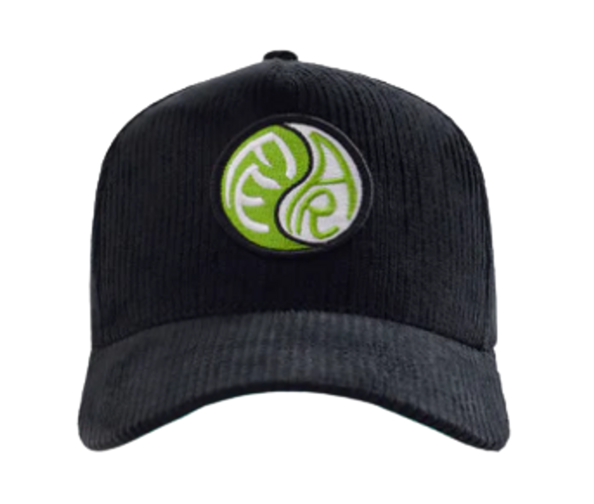 Fear What You Don’t Know Black Green Corduroy Logo Cap