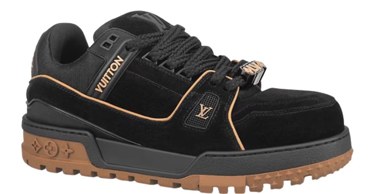 Louis Vuitton Black Lv Trainer Maxi Sneakers