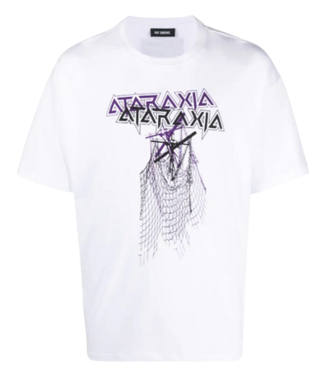 Raf Simons Ataraxia Relaxed White Fit Cotton Jersey T-Shirt
