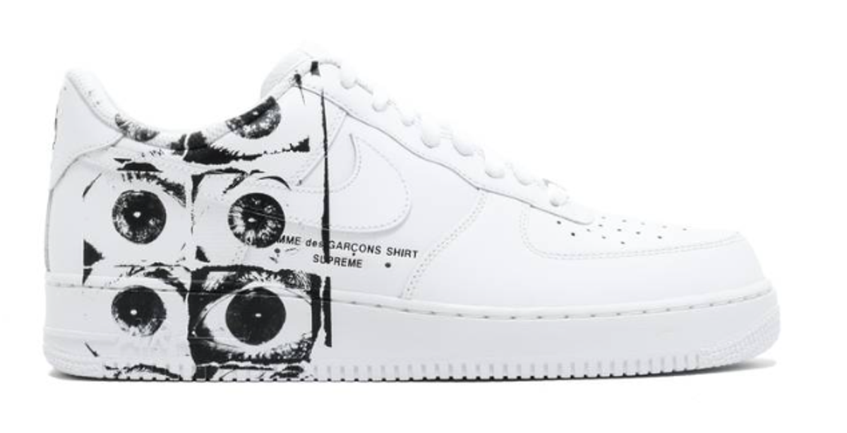 supreme cdg af1 eyes