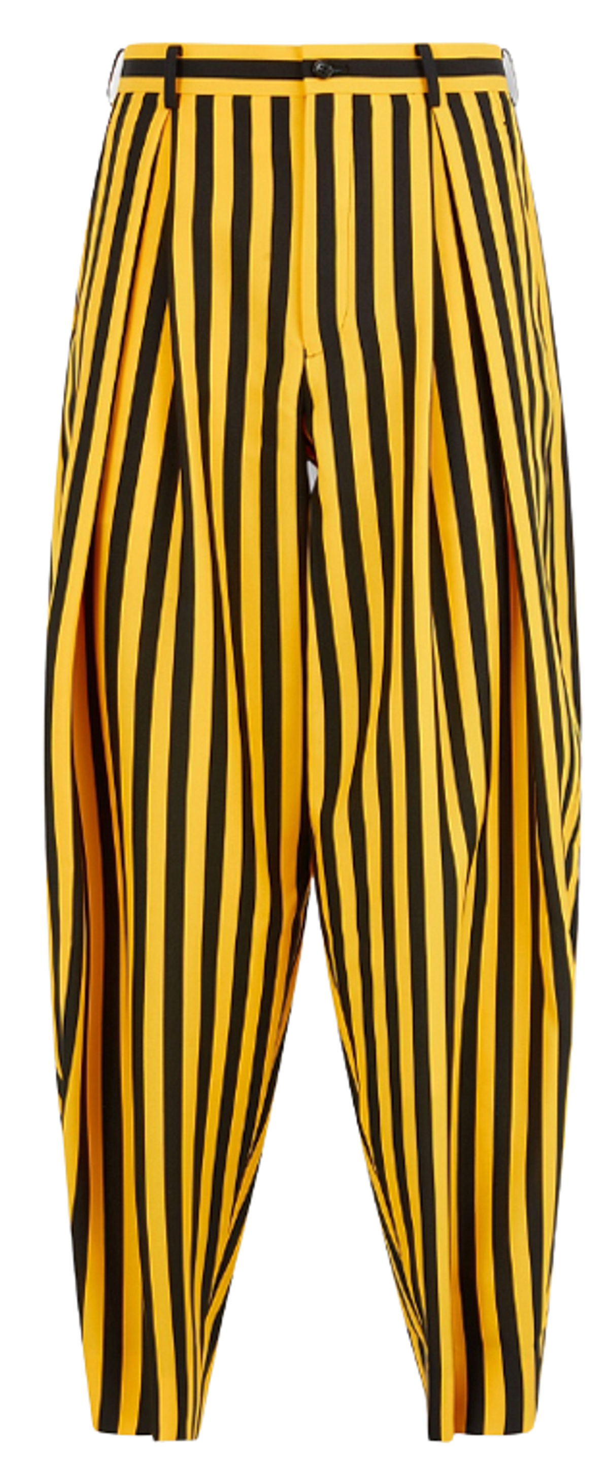 Comme Des Garcons Yellow Stripe Balloon Trousers