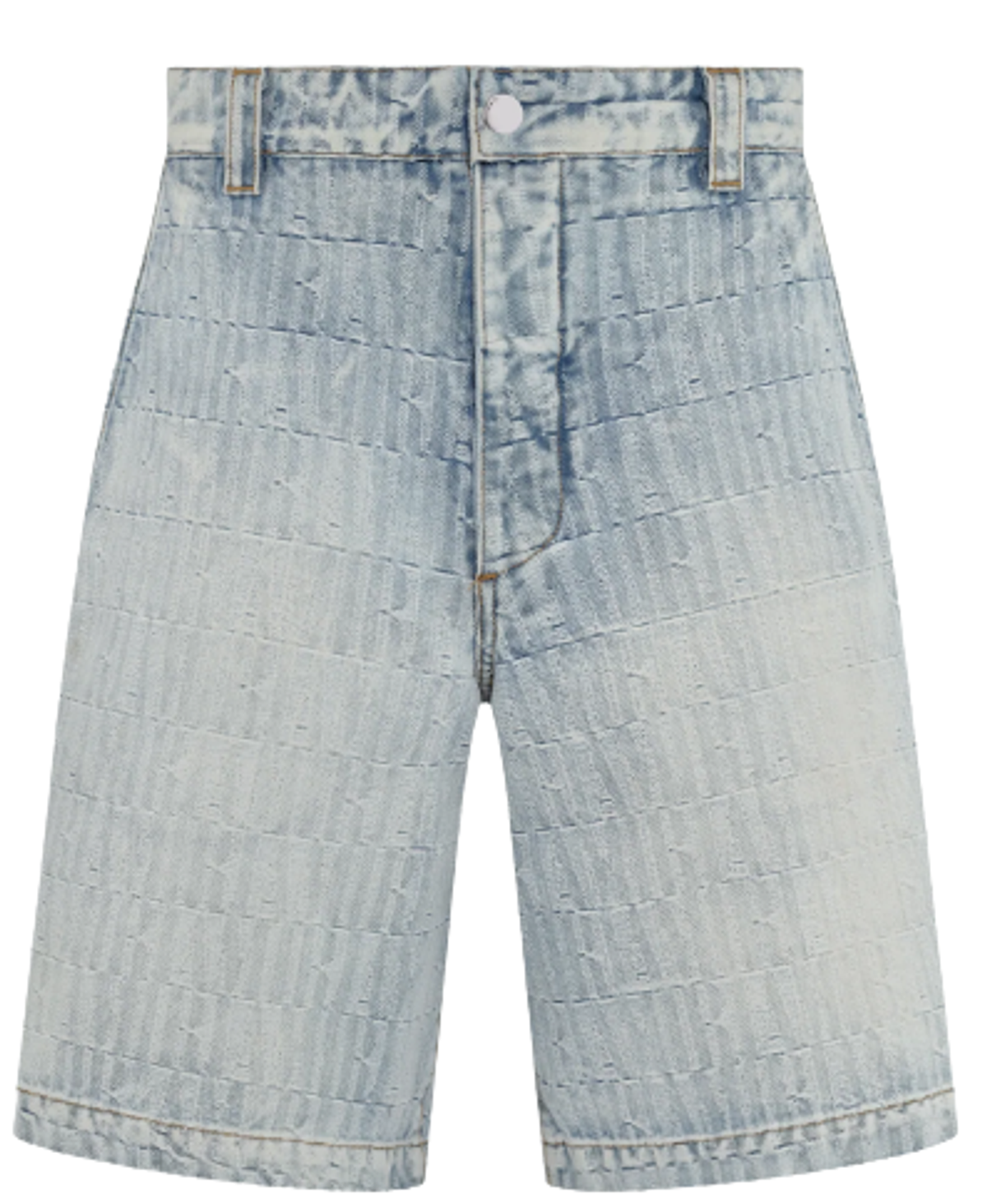 Amiri Stone Indigo Acquard Snap Off Shorts