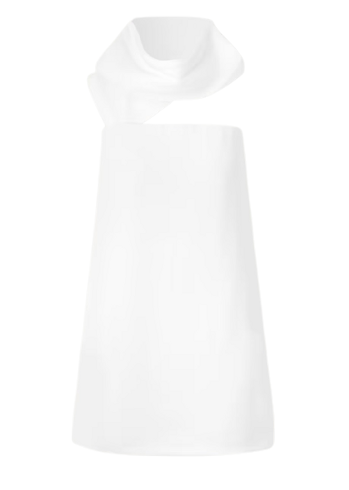 Ferragamo Hooded Crepe Mini Dress