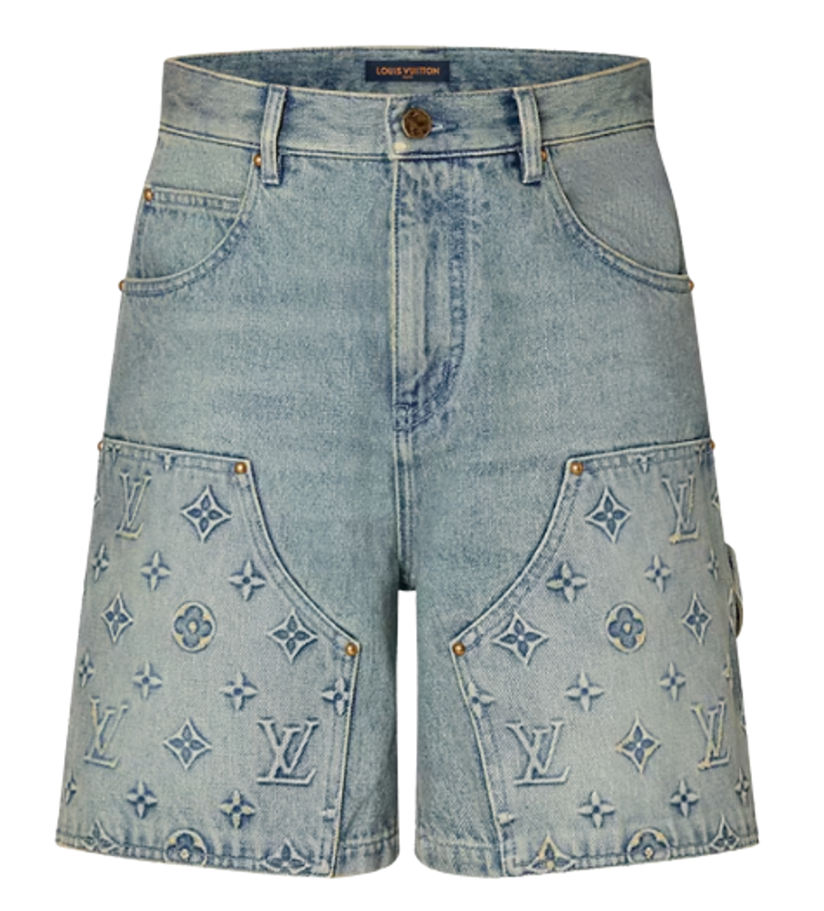 Louis Vuitton Denim Blue Carpenter Shorts